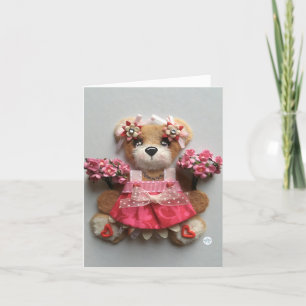 Cartes Pour Fêtes Annuelles Ours à larmes de cœur