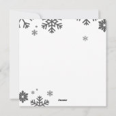 Cartes Pour Fêtes Annuelles Ours blanc de Noël mignon avec un pull douillet (Dos)