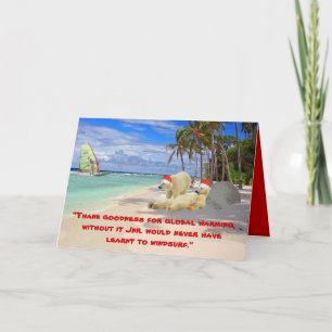 Cartes Pour Fêtes Annuelles Ours blancs de Noël