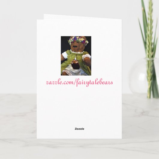 Cartes Pour Fêtes Annuelles Ours de bonbon (Dos)