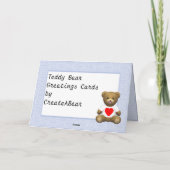 Cartes Pour Fêtes Annuelles Ours de forme physique (Dos)