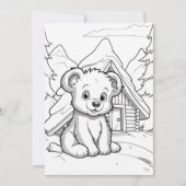 Cartes Pour Fêtes Annuelles Ours de Noël festif ajouter le message (Devant)
