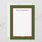 Cartes Pour Fêtes Annuelles Ours de Noël festif ajouter le message (Dos)