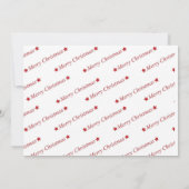 Cartes Pour Fêtes Annuelles Ours de Noël modernes (Dos)