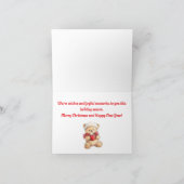 Cartes Pour Fêtes Annuelles Ours en peluche de Noël (Intérieur)