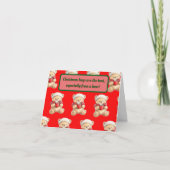 Cartes Pour Fêtes Annuelles Ours en peluche de Noël (Devant)