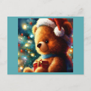 Cartes Pour Fêtes Annuelles Ours en peluche de Noël 3