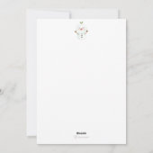 Cartes Pour Fêtes Annuelles Ours neige de Noël (Dos)