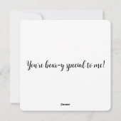 Cartes Pour Fêtes Annuelles Ours Patchwork de la Saint-Valentin (Dos)