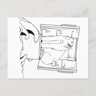 Cartes Pour Fêtes Annuelles Ours polaire du changement climatique