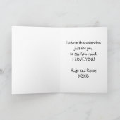 Cartes Pour Fêtes Annuelles Ours tenant Valentine pour le neveu (Intérieur)