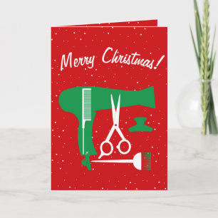 Cartes Pour Fêtes Annuelles Outils de coiffure