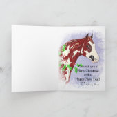 Cartes Pour Fêtes Annuelles Overo Paint Horse (Intérieur)