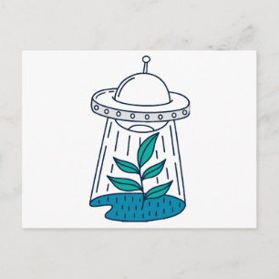 Cartes Pour Fêtes Annuelles OVNI Aliens