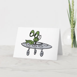 Cartes Pour Fêtes Annuelles OVNI et Alien