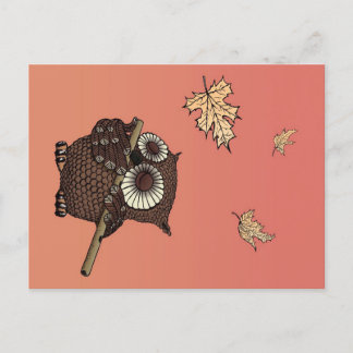 Cartes Pour Fêtes Annuelles Owl Animals | À Owl On Old Paper