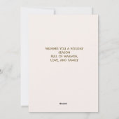 Cartes Pour Fêtes Annuelles Owl Rustic Noël "Hootie Holidays" (Dos)