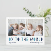 Cartes Pour Fêtes Annuelles Oy to the World | 2 Hanoukka photo (Debout devant)