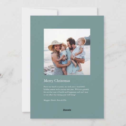 Cartes Pour Fêtes Annuelles Oyster Shell Tree Coastal Christmas Photo (Dos)