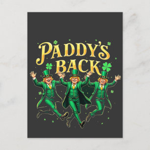 Cartes Pour Fêtes Annuelles Paddy's Back Funny St Patrick's Day Trump Support