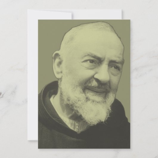 Cartes Pour Fêtes Annuelles Padre Pio de Pietrelcina (Devant)