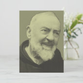 Cartes Pour Fêtes Annuelles Padre Pio de Pietrelcina (Debout devant)