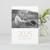 Cartes Pour Fêtes Annuelles Pailleté 2025 (Debout devant)