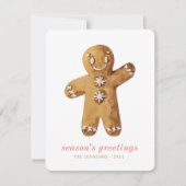 Cartes Pour Fêtes Annuelles Pain d'épice mûre moderne Homme (Devant)