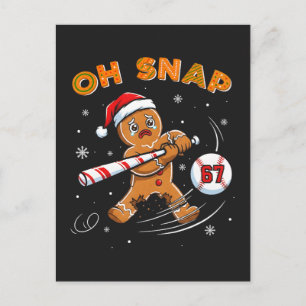 Cartes Pour Fêtes Annuelles Pain d'épice Oh Snap 67 Baseball