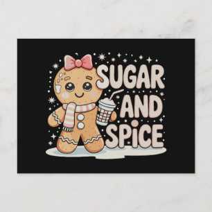 Cartes Pour Fêtes Annuelles Pain d'épice Sucre Épice Bougie Rose Noël Xmas