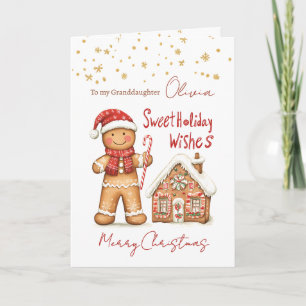 Cartes Pour Fêtes Annuelles Pain d'épices Maison Grandgirl Noël