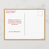 Cartes Pour Fêtes Annuelles Pain d'épices mignon Joyeux Noël Multiphoto (Dos)