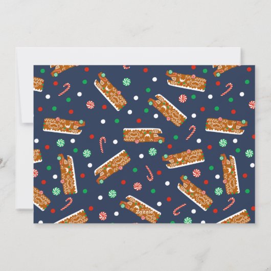 Cartes Pour Fêtes Annuelles Pain d'épices RV Classe C Camping Noël (Dos)