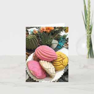 Cartes Pour Fêtes Annuelles Pain sucré Concha mexicain