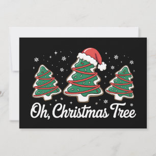 Cartes Pour Fêtes Annuelles Pains d'arbre de Noël Gâteaux Drôle de vacances de