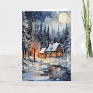 Cartes Pour Fêtes Annuelles ❄️ paisible Noël 🎄
