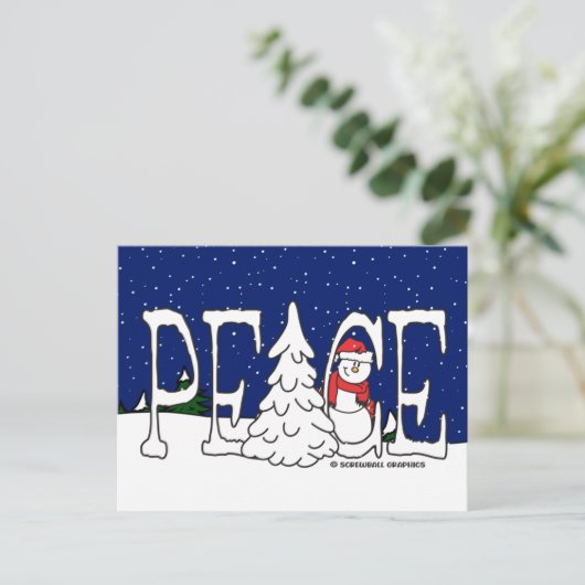 Cartes Pour Fêtes Annuelles Paix (Debout devant)