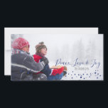 Cartes Pour Fêtes Annuelles Paix, amour et joie Noël ou Hanoukka Photocard<br><div class="desc">Jolie et élégante Paix,  Amour & Joy Noël ou Hanoukka Carte photo de vacances est parfait pour votre carte d'envoi de cette saison de vacances. A des accessoires assortis.</div>