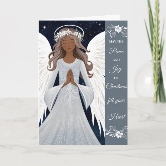 Cartes Pour Fêtes Annuelles Paix, amour et prières (Devant)