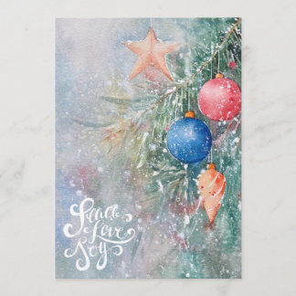 Cartes Pour Fêtes Annuelles Paix Amour Joie
