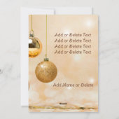 Cartes Pour Fêtes Annuelles Paix Amour Joie Lumières de l'Arbre de Noël 2 Face (Dos)