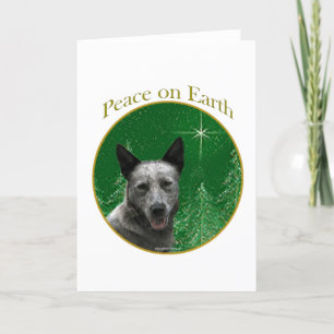 Cartes Pour Fêtes Annuelles Paix australienne de chien de bétail
