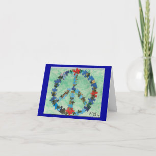 Cartes Pour Fêtes Annuelles Paix autour du monde