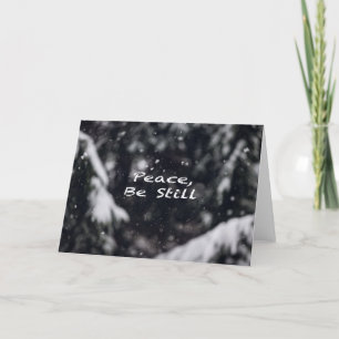 Cartes Pour Fêtes Annuelles Paix, Be Still ..