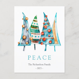 Cartes Pour Fêtes Annuelles Paix Bébé Doodle Pine Noël Cadeaux Arbre de Noël