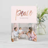 Cartes Pour Fêtes Annuelles Paix brossée (Debout devant)