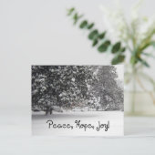 Cartes Pour Fêtes Annuelles Paix, espoir et joie (Debout devant)