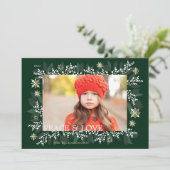 Cartes Pour Fêtes Annuelles Paix et amour Baies Blancs Foliage Faisceaux de ne (Debout devant)