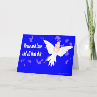 Cartes Pour Fêtes Annuelles Paix et Amour et tout ce B***