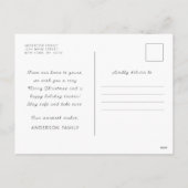 Cartes Pour Fêtes Annuelles Paix et amour Typographie simple moderne (Dos)